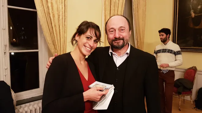 At the PhD defense of Isabel Salas